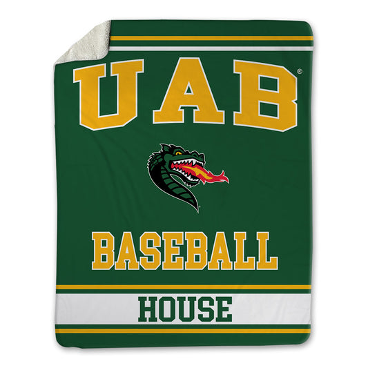 UAB - NCAA Baseball : brooks house house - Blanket-0