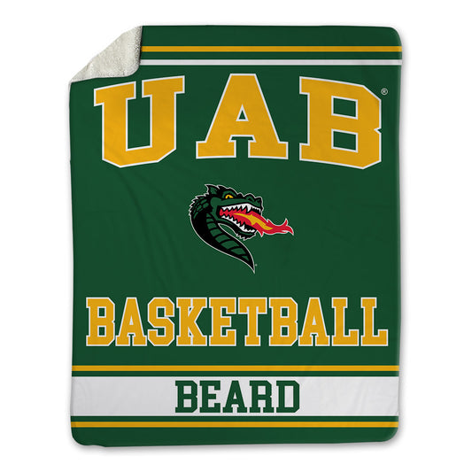UAB - NCAA Men's Basketball : Chance Beard - Blanket-0