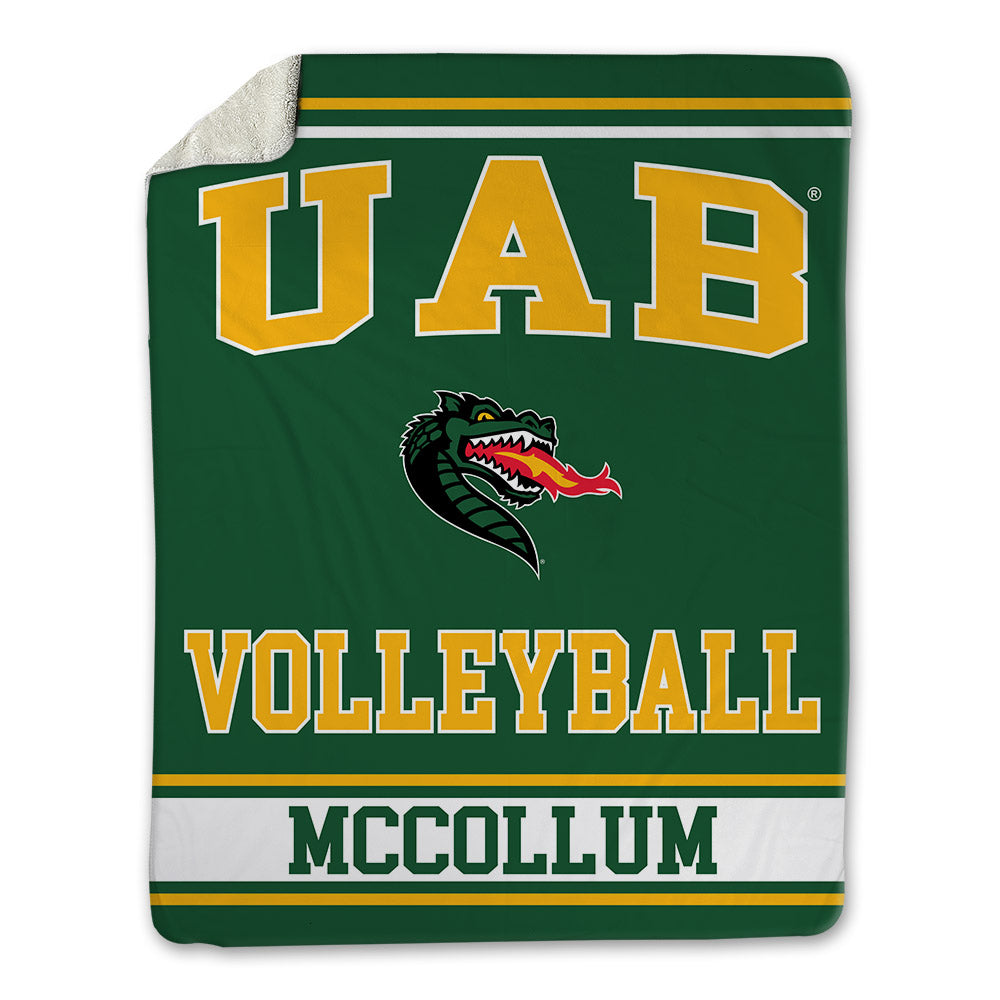 UAB - NCAA Women's Volleyball : Rachel McCollum - Blanket-0