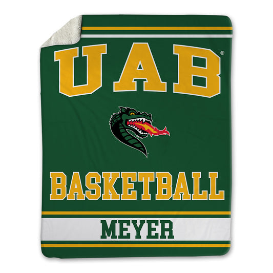UAB - NCAA Men's Basketball : Jacob Meyer - Blanket-0