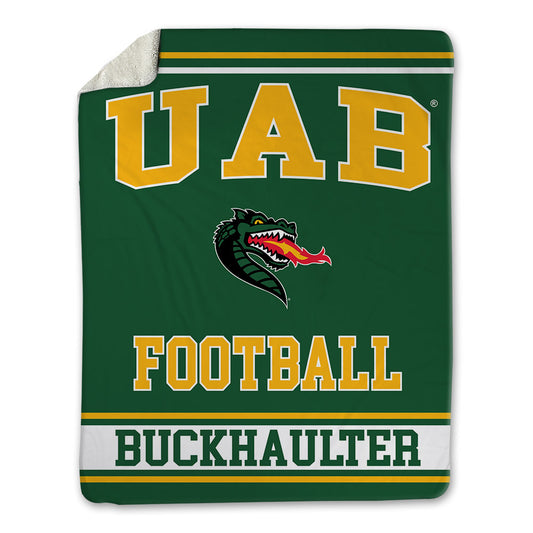 UAB - NCAA Football : Brandon Buckhaulter - Blanket-0