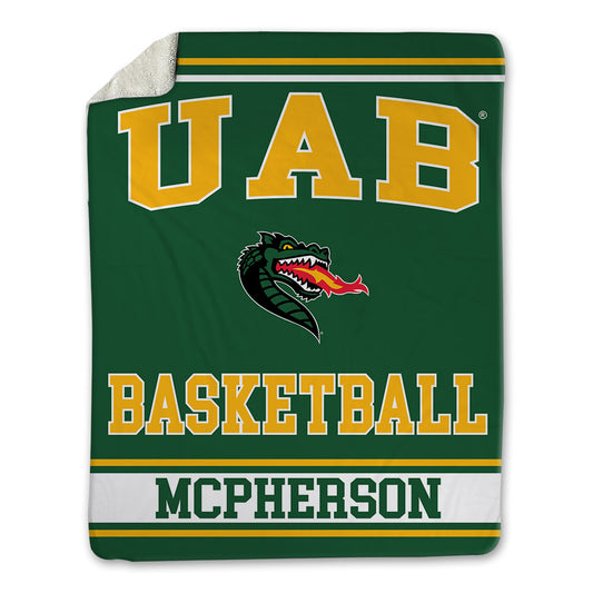 UAB - NCAA Men's Basketball : Quaran McPherson - Blanket-0