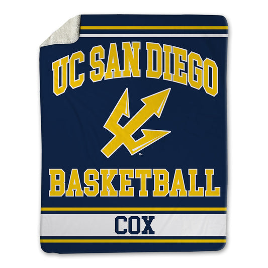 UCSD - NCAA Men's Basketball : Christopher Cox - Blanket-0