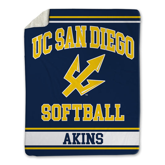 UCSD - NCAA Softball : Aubrey Akins - Blanket-0