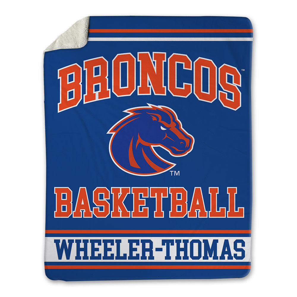 Boise State - NCAA Men's Basketball : Damari Wheeler-Thomas Wheeler-Thomas - Blanket-0