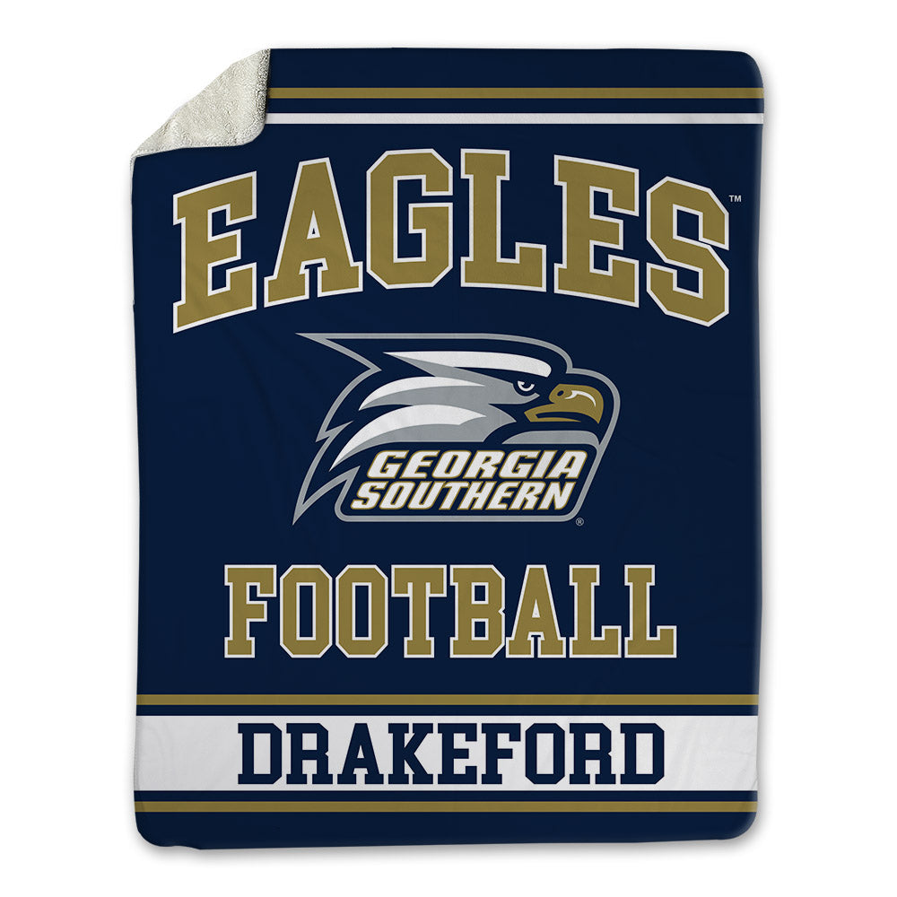 Georgia Southern - NCAA Football : Tylin Drakeford - Blanket-0