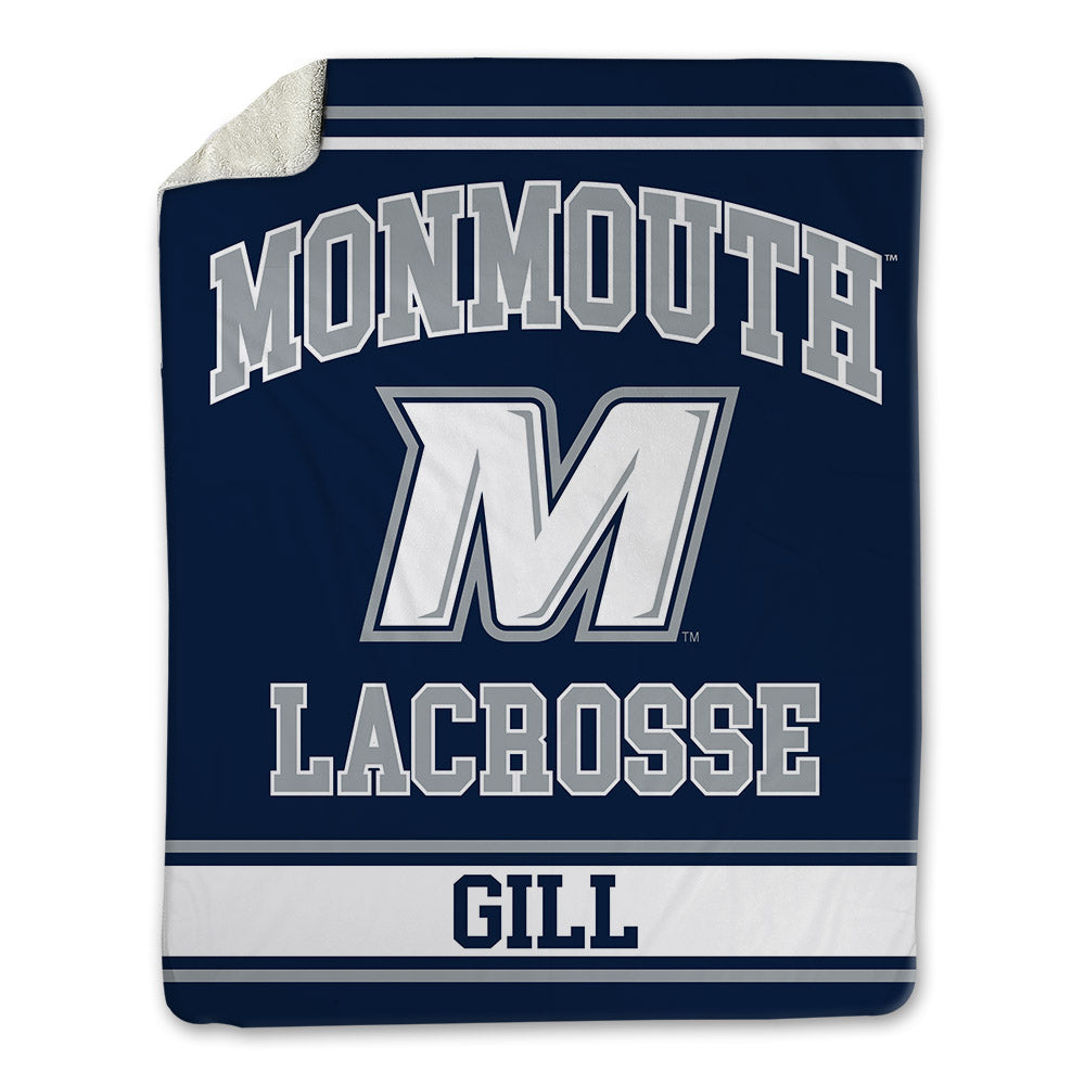 Monmouth - NCAA Men's Lacrosse : Arjun Gill - Blanket-0