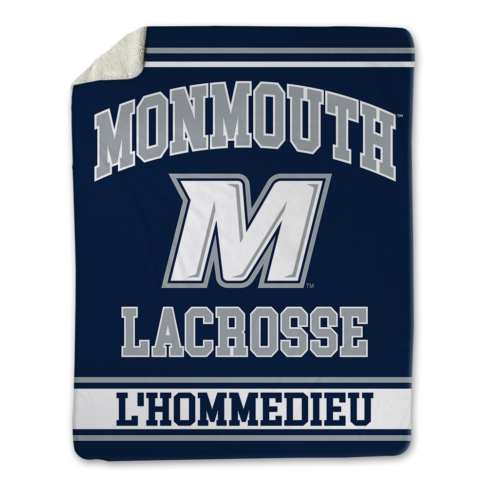 Monmouth - NCAA Men's Lacrosse : Benjamin L'Hommedieu - Blanket-0