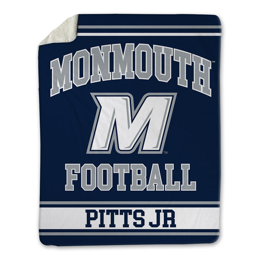 Monmouth - NCAA Football : Korry Pitts Jr - Blanket-0