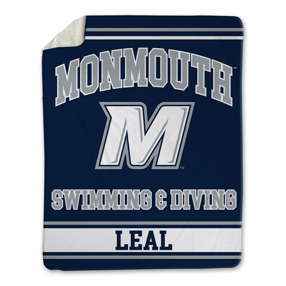 Monmouth - NCAA Men's Swimming & Diving : Sebastian Leal - Blanket-0