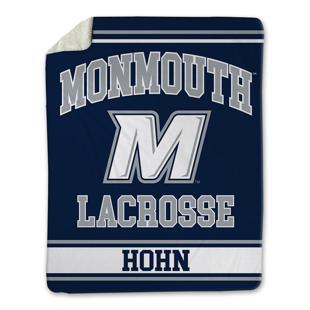Monmouth - NCAA Men's Lacrosse : William Hohn - Blanket-0