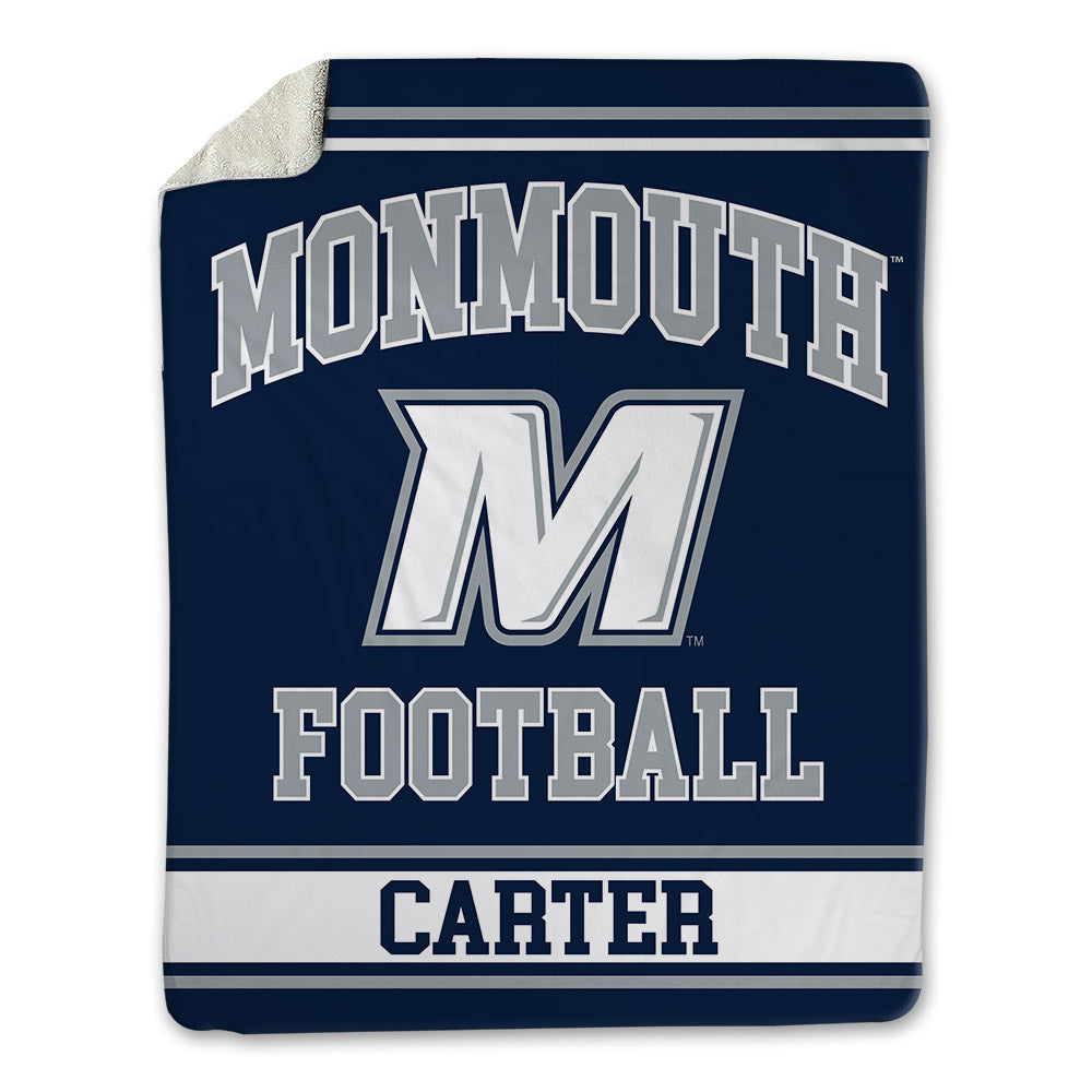 Monmouth - NCAA Football : Jaylen Carter - Blanket-0