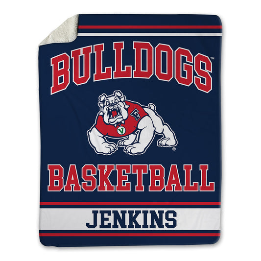 Fresno State - NCAA Men's Basketball : Troy Jenkins - Blanket-0