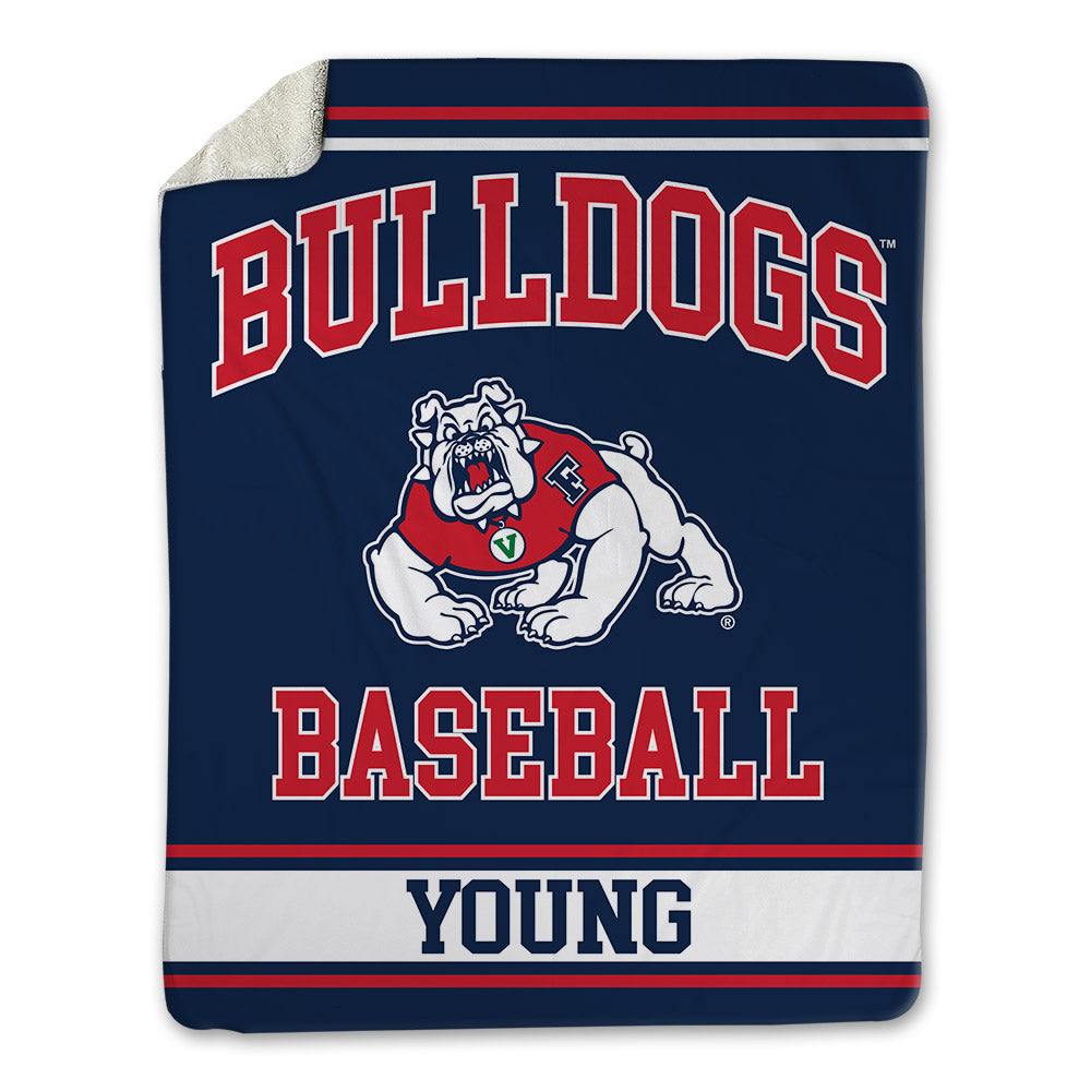 Fresno State - NCAA Baseball : Austin Young - Blanket-0
