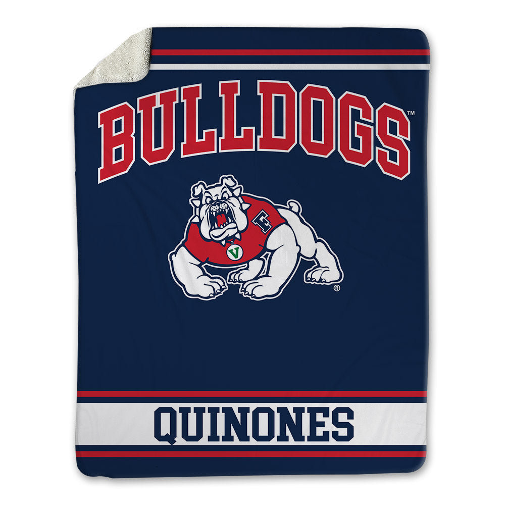 Fresno State - NCAA Football : Gino Quinones - Blanket-0
