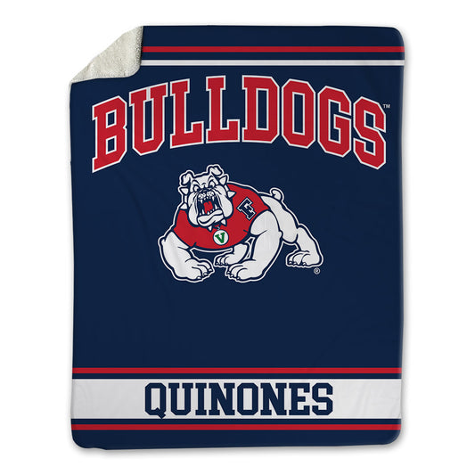 Fresno State - NCAA Football : Gino Quinones - Blanket-0
