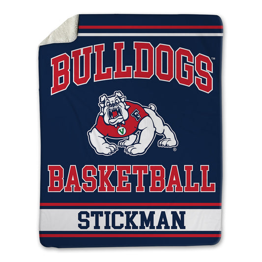 Fresno State - NCAA Men's Basketball : Dj Stickman - Blanket-0