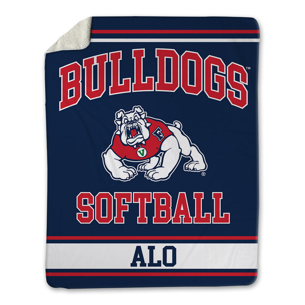 Fresno State - NCAA Softball : Lorraine Alo - Blanket-0