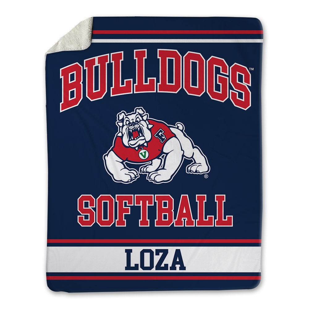 Fresno State - NCAA Softball : Alyssa Loza - Blanket-0