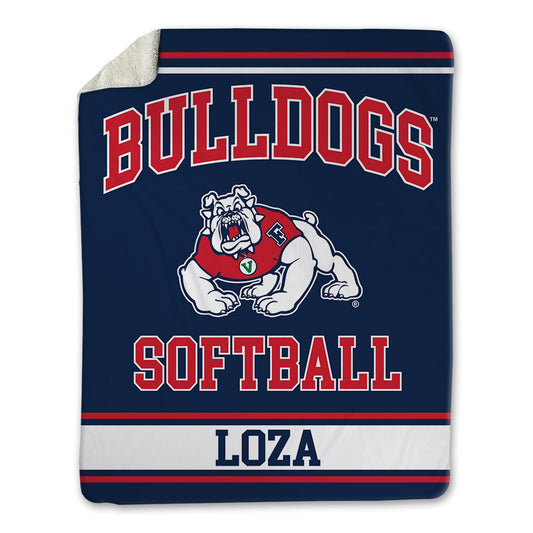 Fresno State - NCAA Softball : Alyssa Loza - Blanket-0
