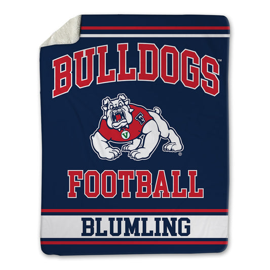 Fresno State - NCAA Football : Lucas Blumling - Blanket-0