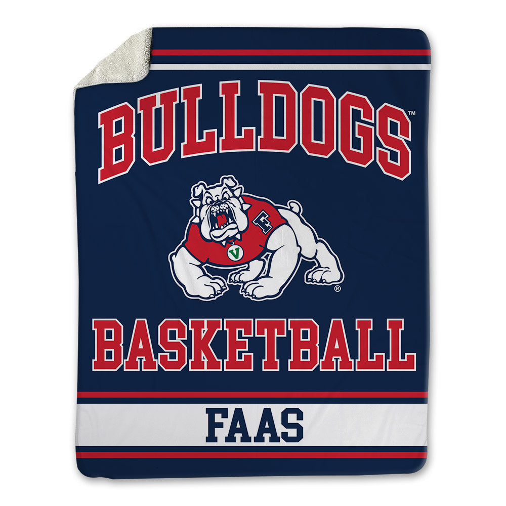Fresno State - NCAA Men's Basketball : Cameron Faas - Blanket-0