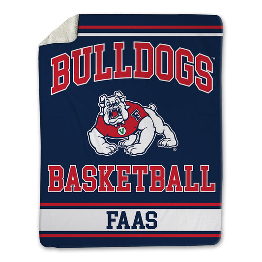 Fresno State - NCAA Men's Basketball : Cameron Faas - Blanket-0
