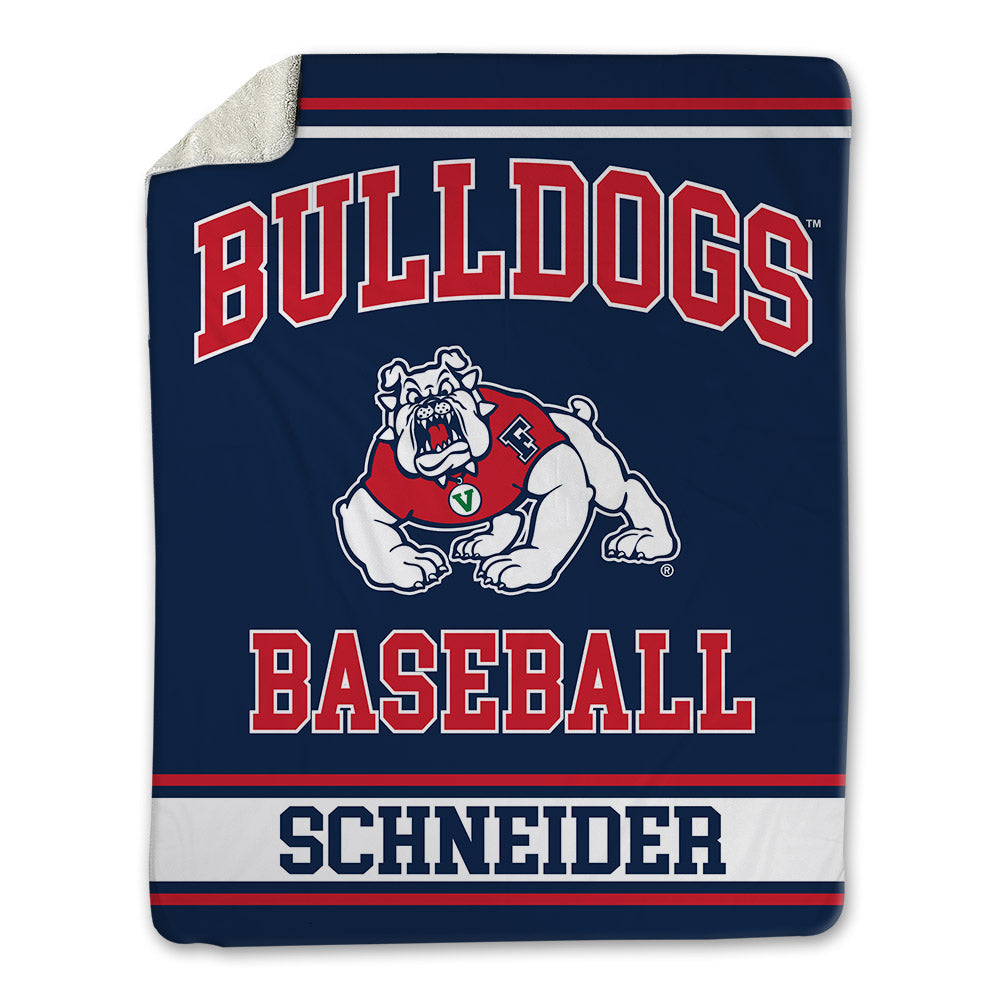 Fresno State - NCAA Baseball : Cam Schneider - Blanket-0