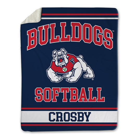 Fresno State - NCAA Softball : Jayda Crosby - Blanket-0