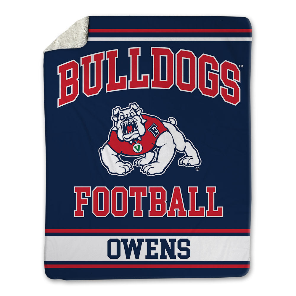 Fresno State - NCAA Football : Xavier Owens - Blanket-0