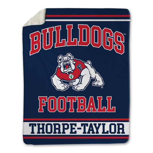 Fresno State - NCAA Football : Marquise Thorpe-Taylor - Blanket-0