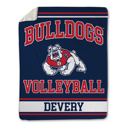 Fresno State - NCAA Women's Volleyball : Kiley Devery - Blanket-0