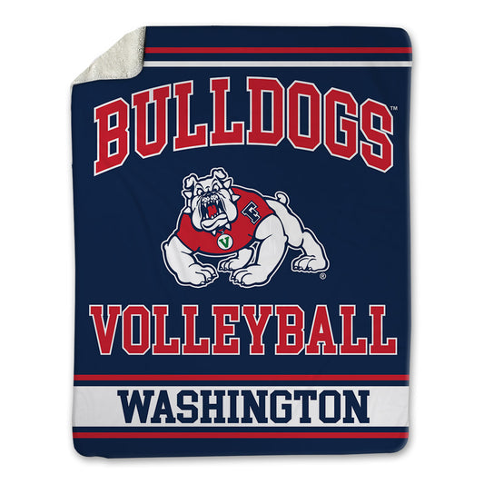 Fresno State - NCAA Women's Volleyball : Brooklyn Washington - Blanket-0
