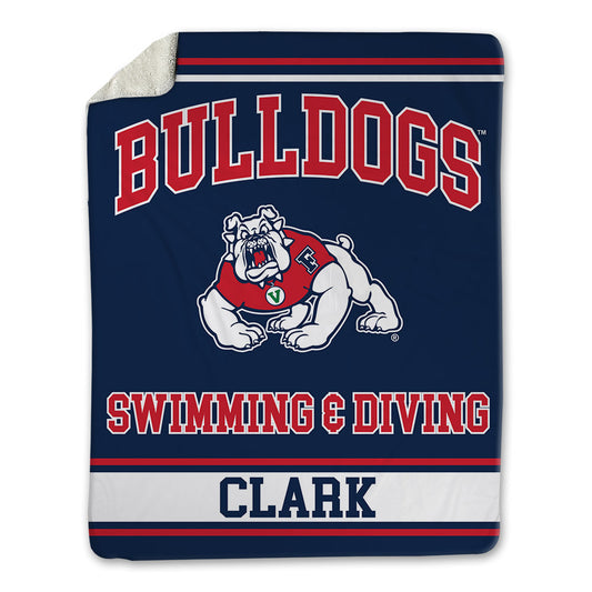 Fresno State - NCAA Women's Swimming & Diving : Ryley Clark - Blanket-0