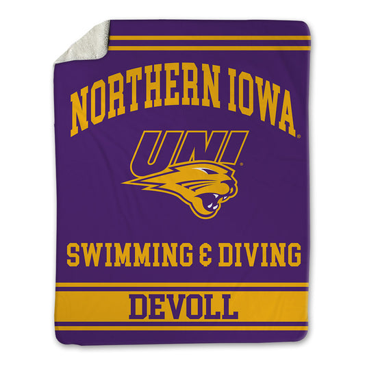 Northern Iowa - NCAA Women's Swimming & Diving : Natalie DeVoll - Blanket-0