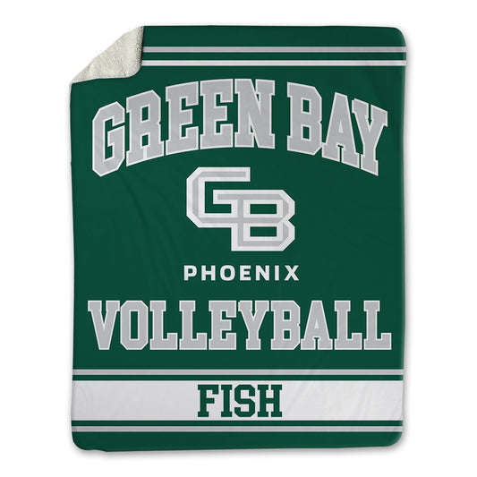 UW Green Bay - NCAA Women's Volleyball : Kirsten Fish - Blanket-0