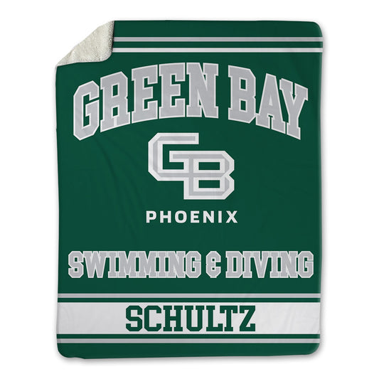 UW Green Bay - NCAA Women's Swimming & Diving : Ella Schultz - Blanket-0