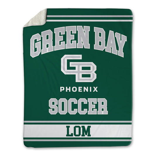 UW Green Bay - NCAA Women's Soccer : Abby Lom Lom - Blanket-0
