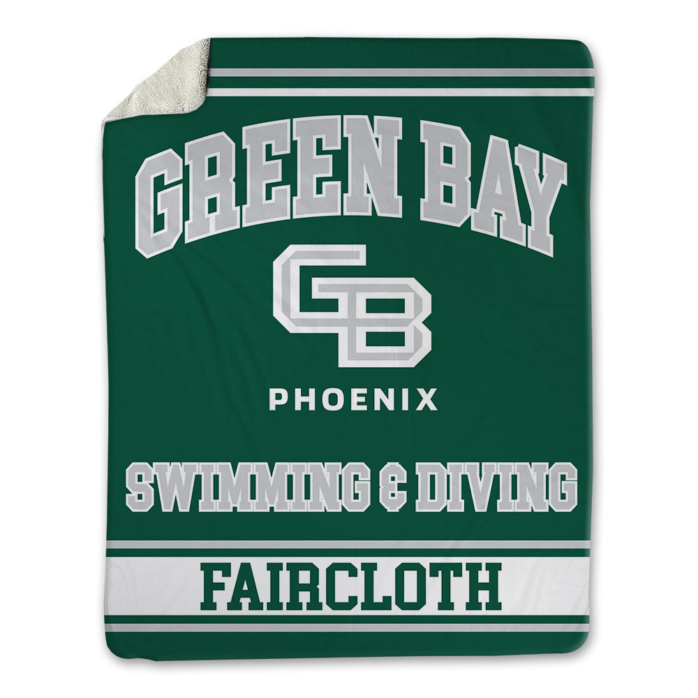 UW Green Bay - NCAA Women's Swimming & Diving : Jackie Faircloth - Blanket-0