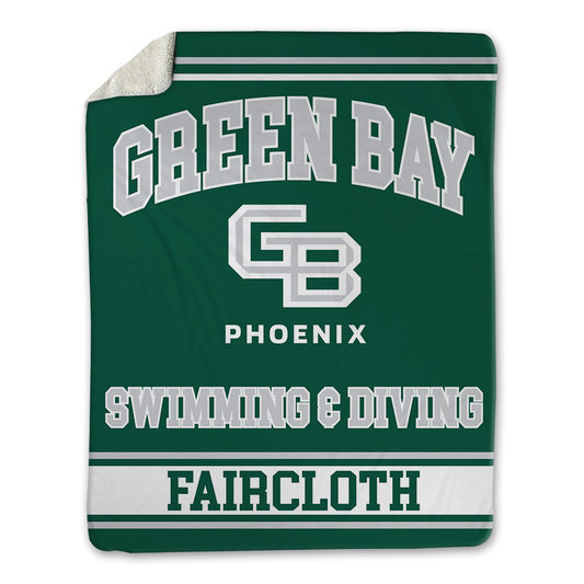UW Green Bay - NCAA Women's Swimming & Diving : Jackie Faircloth - Blanket-0