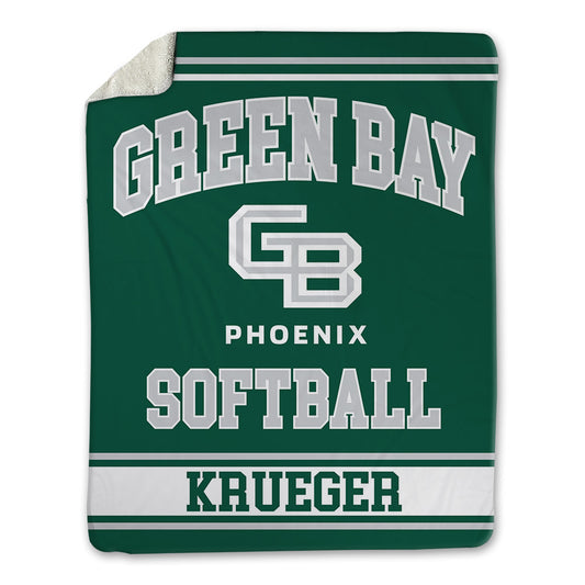 UW Green Bay - NCAA Softball : Emma Krueger - Blanket-0