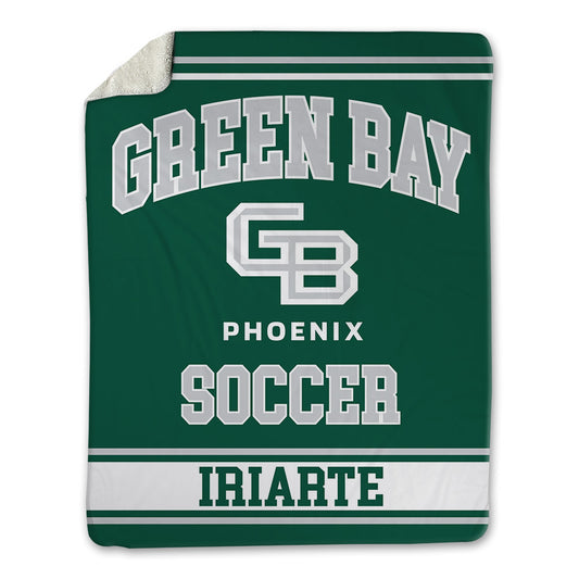 UW Green Bay - NCAA Women's Soccer : Alondra Iriarte - Blanket-0