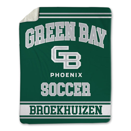 UW Green Bay - NCAA Men's Soccer : Jake Broekhuizen - Blanket-0