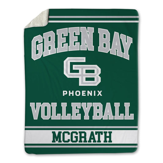UW Green Bay - NCAA Women's Volleyball : Martina McGrath - Blanket-0