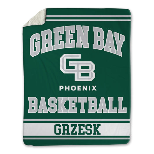 UW Green Bay - NCAA Women's Basketball : Gracie Grzesk - Blanket-0