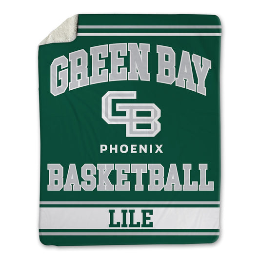 UW Green Bay - NCAA Women's Basketball : Kyrin Lile - Blanket-0
