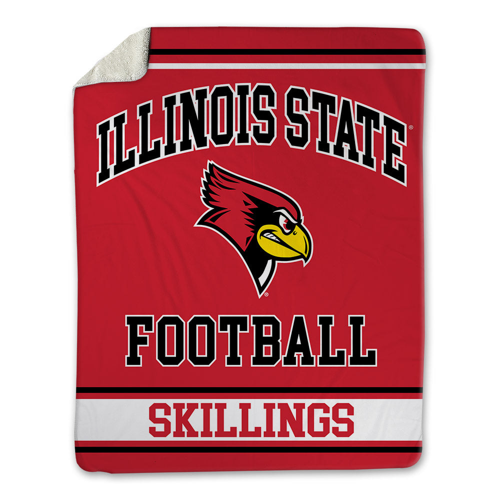 Illinois State - NCAA Football : Quentin Skillings - Blanket-0