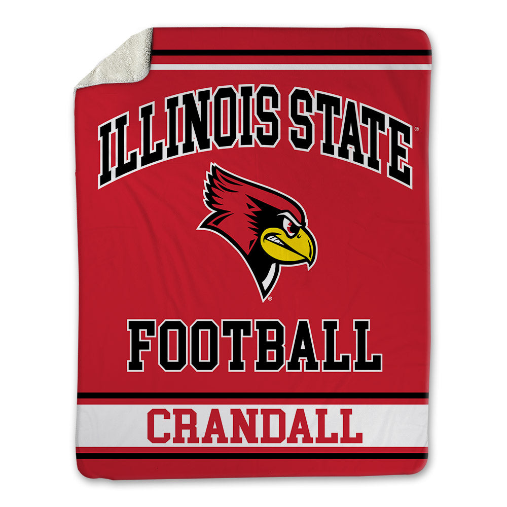 Illinois State - NCAA Football : Josh Crandall - Blanket-0