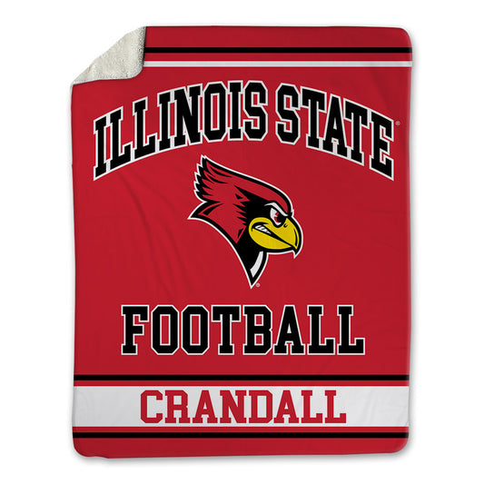 Illinois State - NCAA Football : Josh Crandall - Blanket-0
