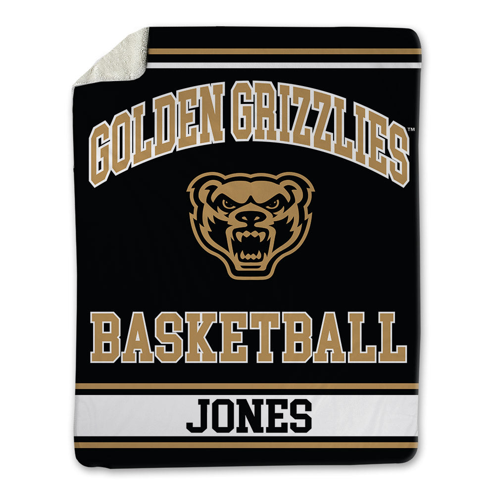 Oakland - NCAA Men's Basketball : Isaiah Jones - Blanket-0